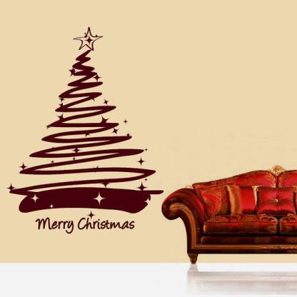 DeStudio DeStudio Merry Christmas Two Wall Stickers Size LARGE Large Removable Sticker