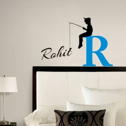 decor kafe 22 cm Fishing Style Name ROHIT Wall Covering Size : (56 X 36 CM  ) Self Adhesive Sticker Price in India - Buy decor kafe 22 cm Fishing Style  Name