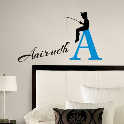 decor kafe 22 cm Fishing Style Name ANIRUDH Wall Covering Size : (56 X 36  CM ) Self Adhesive Sticker Price in India - Buy decor kafe 22 cm Fishing  Style Name