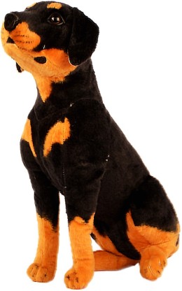 doberman cuddly toy