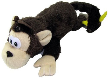 rollover laughing monkey plush toy