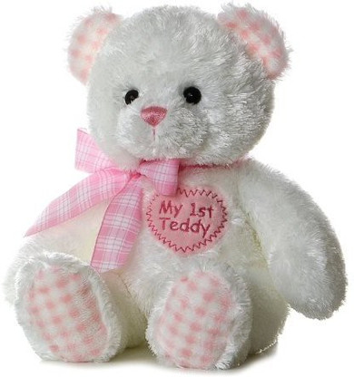 aurora white teddy bear