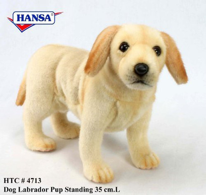stuffed yellow lab puppy