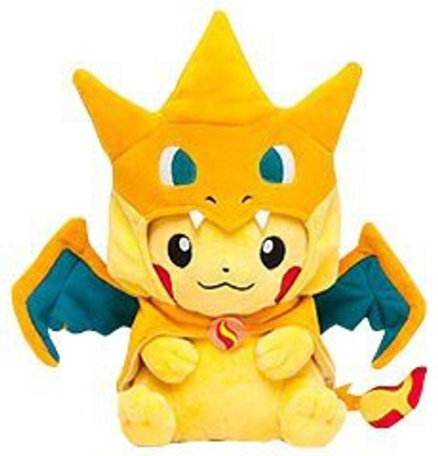 mega charizard pikachu plush