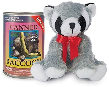 canned dog stuffed animal