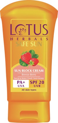 lotus sunscreen breezy berry