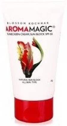 aroma magic sunscreen cream sunblock spf 50 review