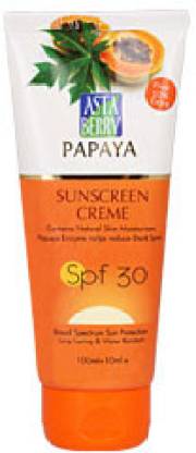 ASTABERRY Papaya Sun Screen Cream - SPF 30 PA+