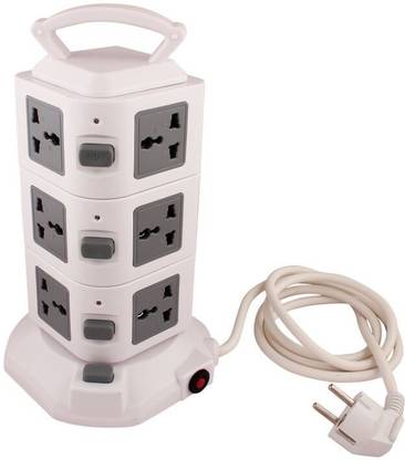 HashTag Glam 4 Gadgets 3Floor 2USB Tower Spike Guard 11 Socket Surge Protector