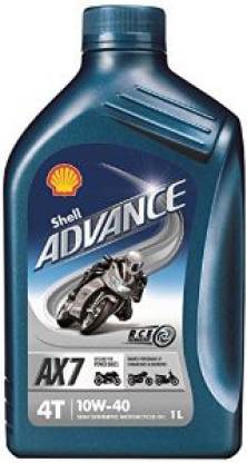 Shell 10W-40 Advance AX7 Synthetic Blend Engine Oil Price in India 