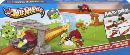 hot wheels angry birds slingshot launch