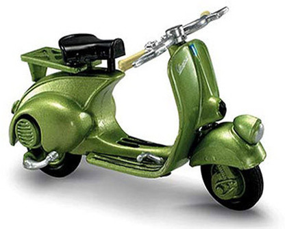 NIB New-Ray 1952 Vespa 125 6 Giorni Green Scooter 1:32 diecast model toy 