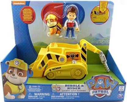 PAW Paw Patrol Rubble & Ryder Lights And Sounds Vehicle Playset - Paw Patrol Rubble & Ryder Lights And Sounds Vehicle Playset . Buy Rubble, Ryder toys in India. shop for