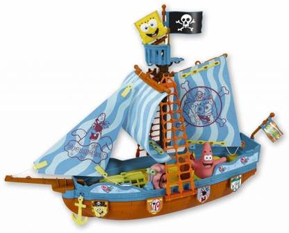 Simba Spongebob Pirateboat With Watershooter Spongebob Pirateboat With Watershooter Buy Sponge Bob Toys In India Shop For Simba Products In India Toys For 3 7 Years Kids Flipkart Com