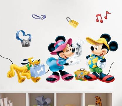 Icable Mickey Mouse Wall Stickers Kids Baby Nursery Room Home Decor In India At Flipkart Com - Wall Decal Mickey Mouse