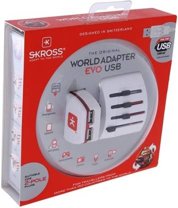 Skross World Adapter Evo Usb Worldwide White - Price in India Flipkart.com