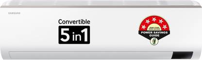 [For HDFC Bank Credit Card EMI] SAMSUNG Convertible 5-in-1 Cooling 2023 Model 1.5 Ton 5 Star Split Inverter AC – White  (AR18CYNZABE/AR18CYNZABENNA/AR18CYNZABEXNA, Copper Condenser)