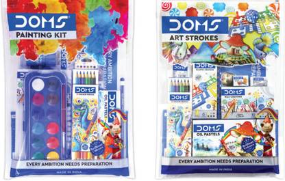 DOMS Complete Painting Kit For Kids - Art Supplies Set With 60+ Pieces