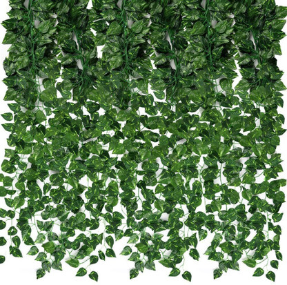 Yumun Set of 3 Artificial Money Plant Creeper |Wall Hanging |Home|Garden| Decoration Bonsai Artificial Plant