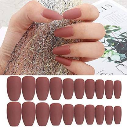 Jewels Beauty Artificial Nail UV Gel Finish False Acrylic Extension Nails  Set of 24 Resuable nude - Price in India, Buy Jewels Beauty Artificial Nail  UV Gel Finish False Acrylic Extension Nails