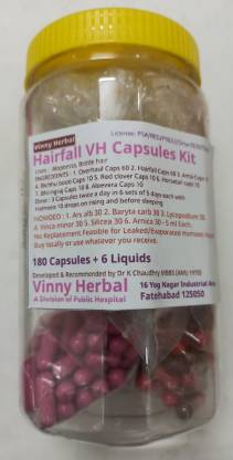 Vinny Herbal Hairfall VH Capsules Kit