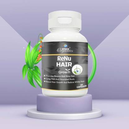 Space Organics renu hair grow Good for hairs - Nourish Hair 60 Cap roots  Price in India - Buy Space Organics renu hair grow Good for hairs - Nourish  Hair 60 Cap