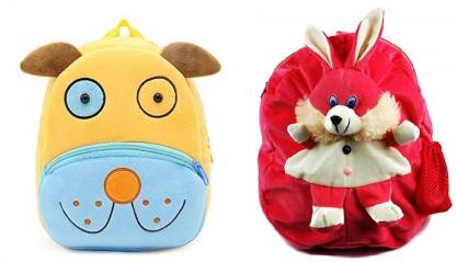  | LiteLife Dog & bani red school bag soft backpacks cartoon (  set of - 2 ) Waterproof School Bag - School Bag
