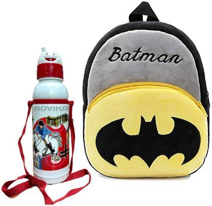  | Rasmika Batman Kids Backpack With Free Water Bottle Backpack  - Backpack