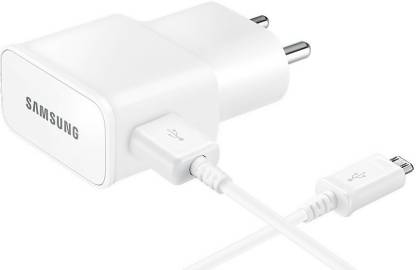 Samsung 2 A Mobile Original Travel Adapter EP-TA13IWEUGIN Charger with Detachable Cable