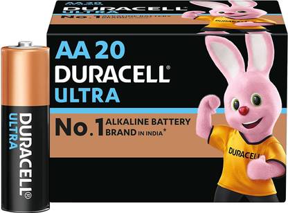 DURACELL Ultra Alkaline AA Battery  (Pack of 20)