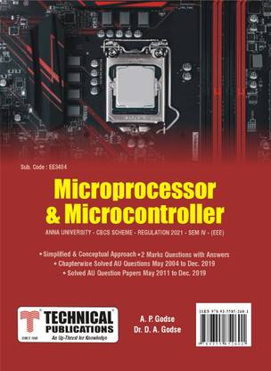 Microprocessor and Microcontroller for BE Anna University R21CBCS (IV ...