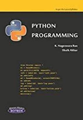 Python Programming: Buy Python Programming by K. Nageswara Rao Shaik ...