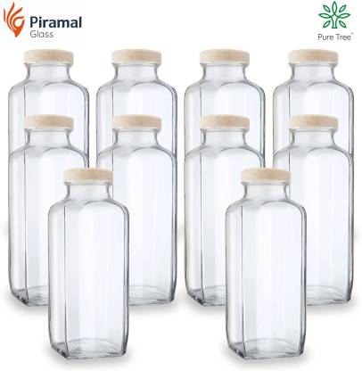 Pure Tree Piramal Glass Food Grade French Square Water 1000 ml Bottle ...