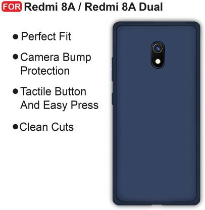 FUJITEL+ Back Cover for Redmi Mi 8A / 8A Dual Silicone Flexible Camera  Protection Back Cover - FUJITEL+ : Flipkart.com