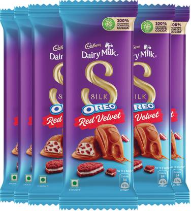 Cadbury Dairy Milk Silk Oreo Red Velvet, 60g - Pack Of 6 Bars Price In 