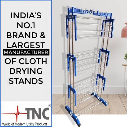 TNC Steel Floor Cloth Dryer Stand 900047  (3 Tier)