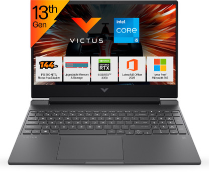 HP Victus Intel Core i5 13th Gen 13420H - (16 GB/512 GB SSD/Windows 11 Home/6 GB Graphics/NVIDIA GeForce RTX 3050/144 Hz) 15-fa2700TX Gaming Laptop