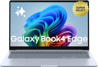 Samsung Galaxy Book4 Edge Series Copilot AI-PC Full Metal Chasis Qualcomm Snapdragon X - (16 GB/512 GB SSD/Windows 11 Home) NP750XQB-KA1IN Thin and Light Laptop