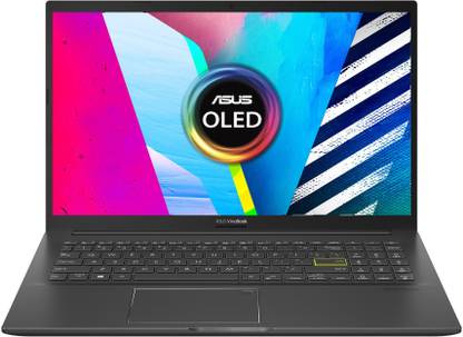 [For SBI Credit Card EMI ] ASUS Vivobook K15 OLED Ryzen 5 Hexa Core AMD R5-5500U – (16 GB/512 GB SSD/Windows 11 Home) KM513UA-L512WS Thin and Light Laptop  (15.6 Inch, Black, 1.80 kg, With MS Office)