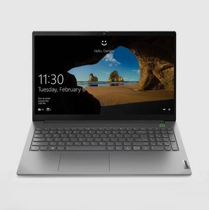 Lenovo Ryzen 5 Hexa Core 5500U – (8 GB/512 GB SSD/Windows 11 Home) Thinkbook 15 G3 Thin and Light Laptop  (15.6 Inch, Mineral Grey, 1.70 Kg, With MS Office)