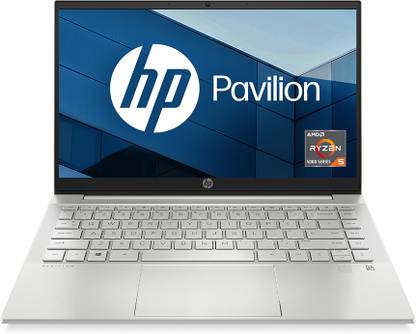 [SBI Credit Card Emi] HP Pavilion (2023) Eyesafe Ryzen 5 Hexa Core 5625U – (16 GB/512 GB SSD/Windows 11 Home) 14-EC1019AU Thin and Light Laptop  (14 inch, Natural Silver, 1.41 kg, With MS Office)