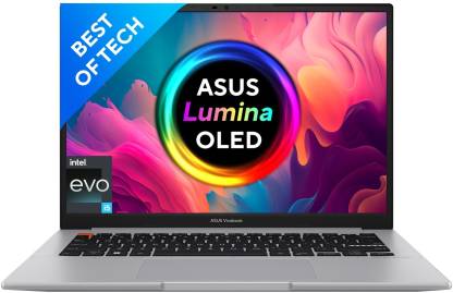 [Flipkart Axis Bank Card] ASUS Vivobook S14 OLED Intel EVO H-Series Core i5 12th Gen – (16 GB/512 GB SSD/Windows 11 Home) S3402ZA-KM501WS Thin and Light Laptop  (14 Inch, Neutral Grey, 1.50 Kg, With MS Office)