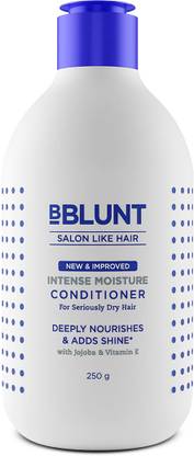 BBlunt Intense Moisture Conditioner with Vitamin E & Jojoba for Dry & Frizzy Hair- 250g - Price in India, Buy BBlunt Intense Moisture Conditioner with Vitamin E & Jojoba for Dry & BBlunt Intense Moisture Conditioner with Vitamin E & Jojoba for Dry & Frizzy Hair- 250g - Price in India, Buy BBlunt Intense Moisture Conditioner with Vitamin E & Jojoba for Dry &