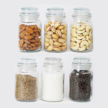 Neemit Asian Aura Glass Spice Jar- 100 ml, 15 pieces, Transparent - 100 ...