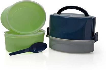 Shivalay Stylish Lunch Box For New Generation With Handle & Push Lock