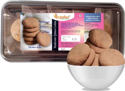 regulus Mushroom Wheat Cookie - Healthy Snack Prepared in Pure Desi