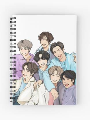 TheHackStore BTS Boy Band Anime Group Printed A5 Notebook Ruled 200 Pages Price in India - Buy TheHackStore BTS Boy Band Anime Group Printed A5 Notebook Ruled 200 Pages online at TheHackStore BTS Boy Band Anime Group Printed A5 Notebook Ruled 200 Pages Price in India - Buy TheHackStore BTS Boy Band Anime Group Printed A5 Notebook Ruled 200 Pages online at