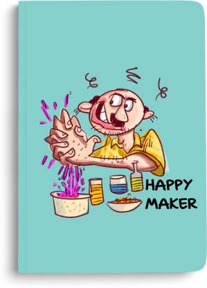 Doodle Monk Happy Maker Journal Notebook A5 Notebook Designed 96 Pages  Price in India - Buy Doodle Monk Happy Maker Journal Notebook A5 Notebook  Designed 96 Pages online at 
