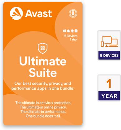 Avast 5 PC 1 Year Total Security (Email Delivery - No CD ...
