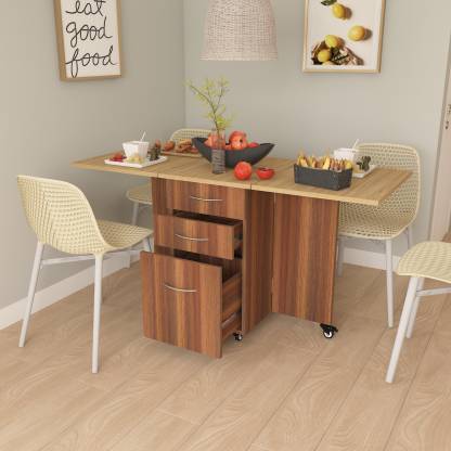 Studio Kook Dolce Folding Dining Table Engineered Wood 4 Seater Dining Table